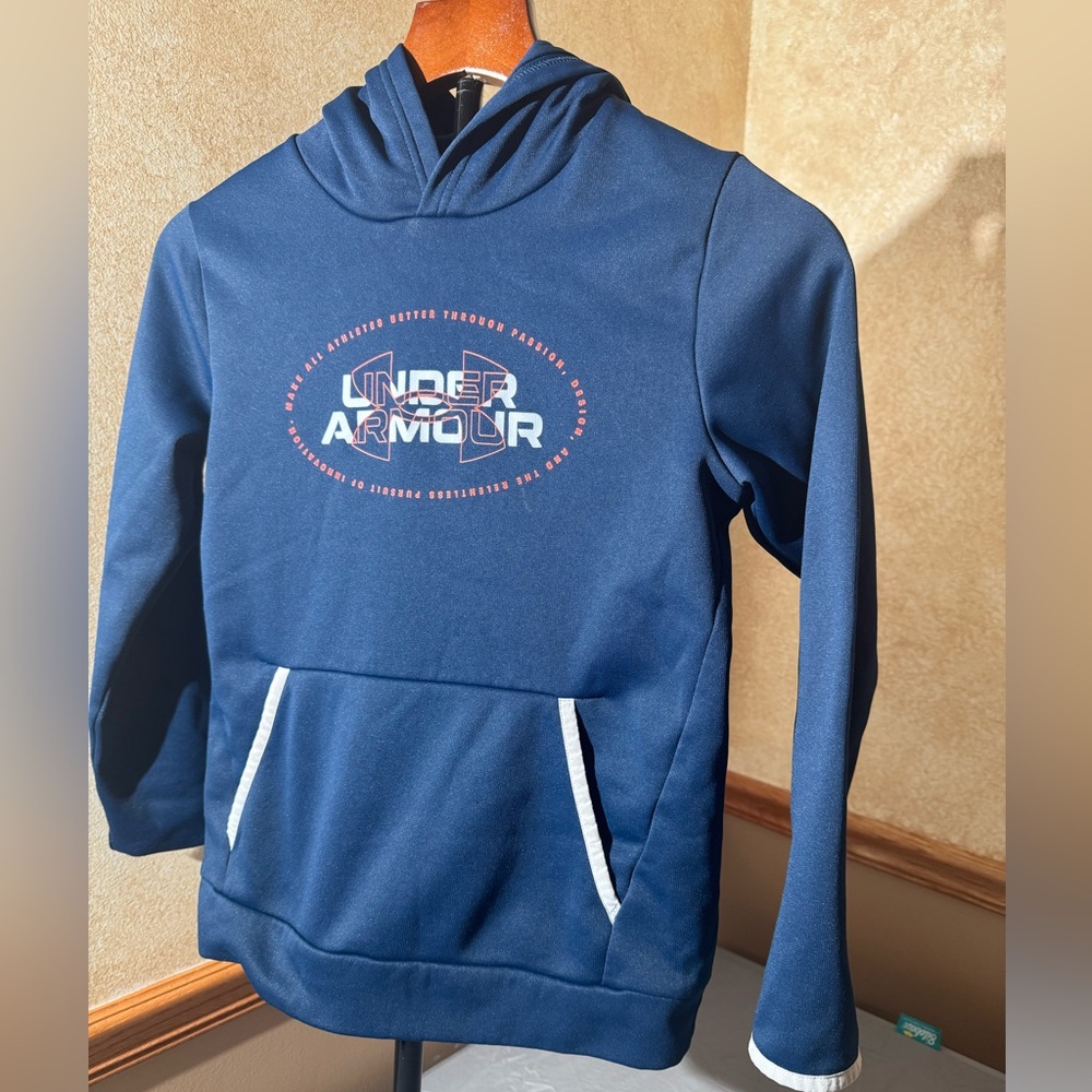 Under Armour Blue Casual Crew Neck Sweater  Size: YM